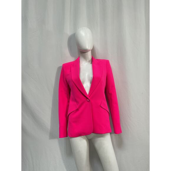L'Agence 'Chamberlain' Pink Polyester Blazer Size 2 - NWT